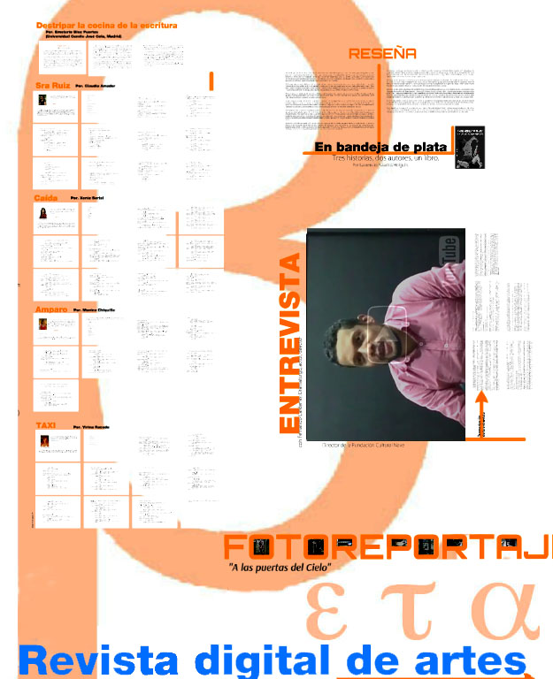 Portada del numero de prueba de la Revista Beta